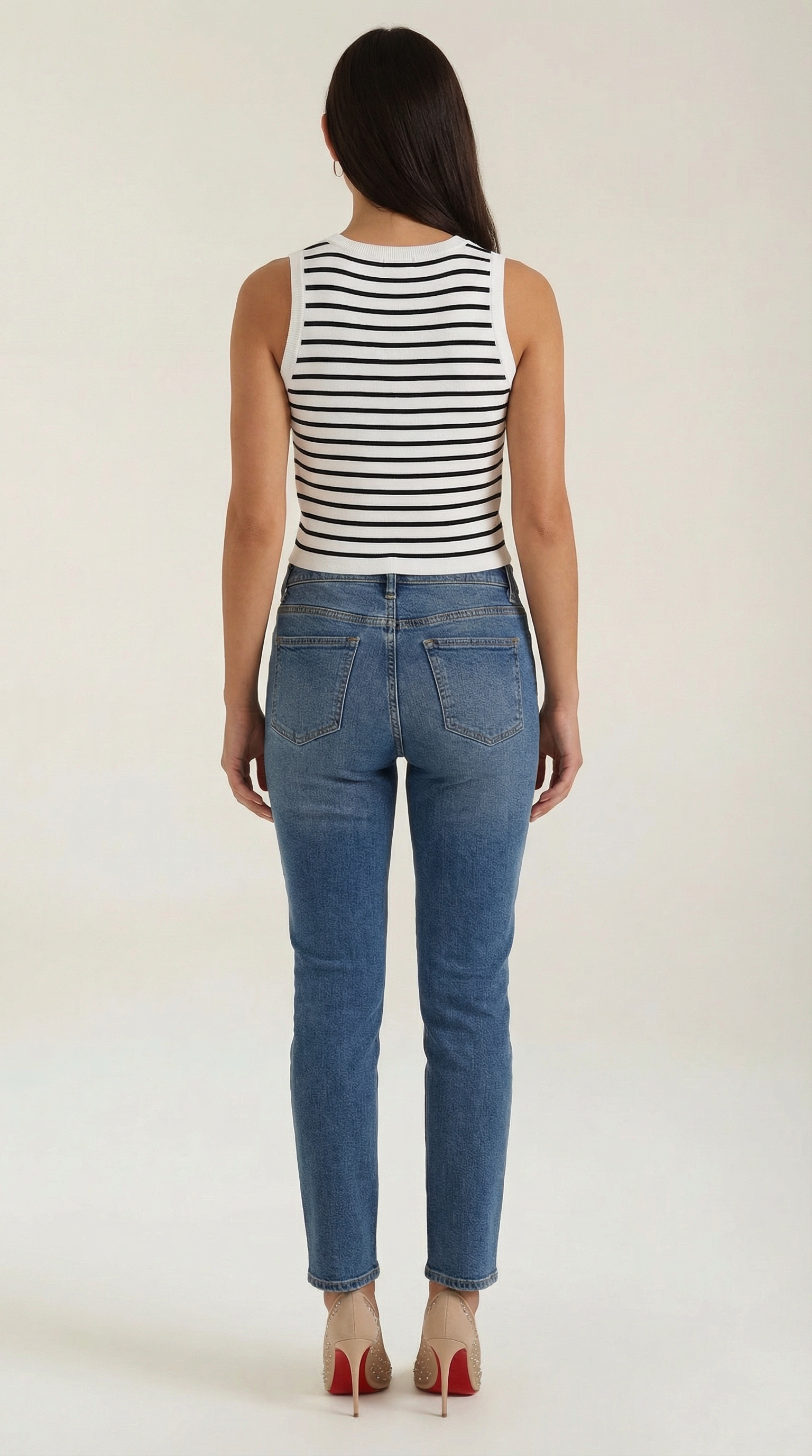 Striped Cotton Tank Top for Women - Casual Sleeveless Summer Wear - Lightweight and Breathable Design