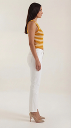 Striped Cotton Tank Top for Women - Casual Sleeveless Summer Wear - Lightweight and Breathable Design