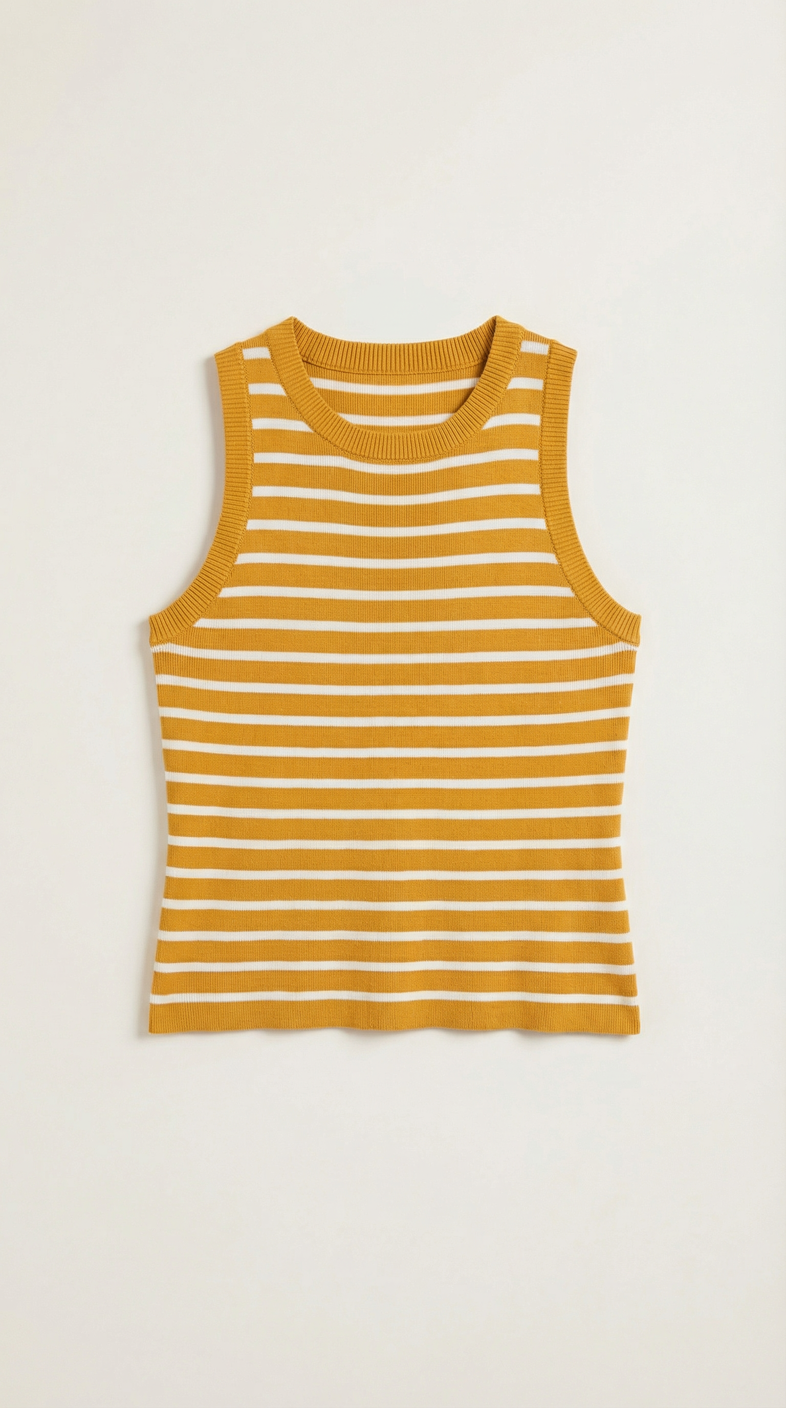 Striped Cotton Tank Top for Women - Casual Sleeveless Summer Wear - Lightweight and Breathable Design