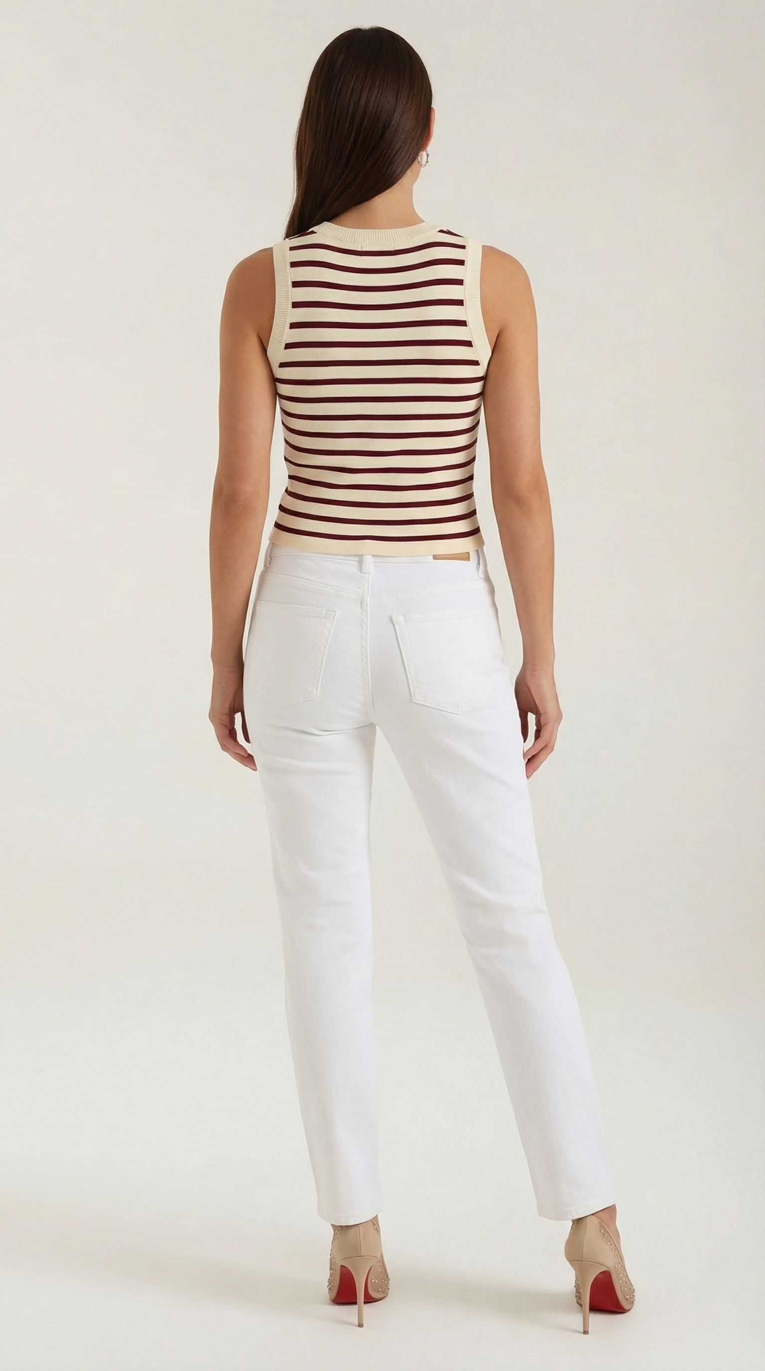 Striped Cotton Tank Top for Women - Casual Sleeveless Summer Wear - Lightweight and Breathable Design