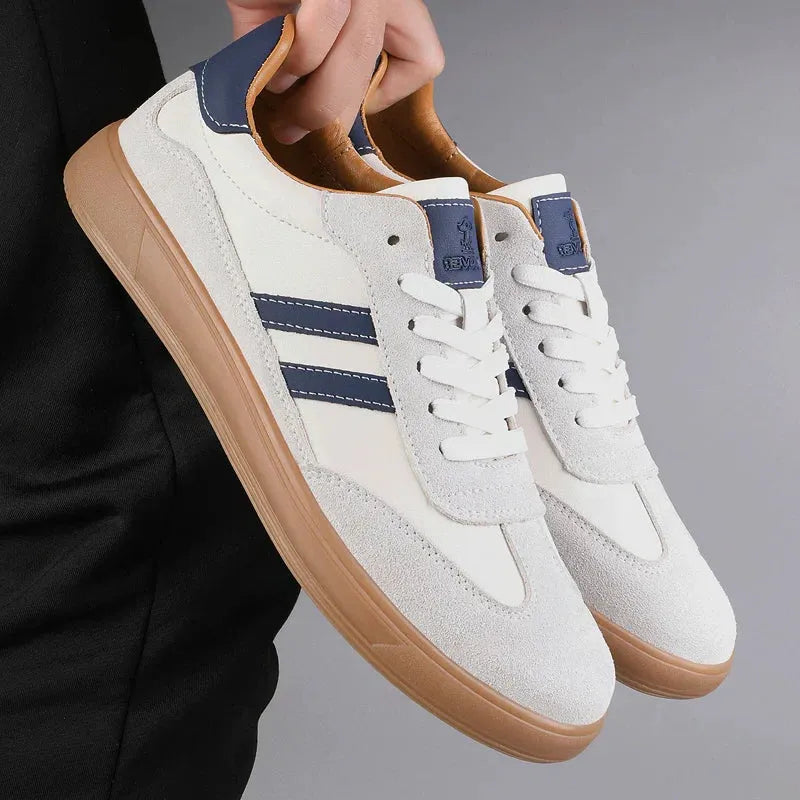 Suede Henley Trainers for Casual Wear - Comfortable Lace-Up Sneakers