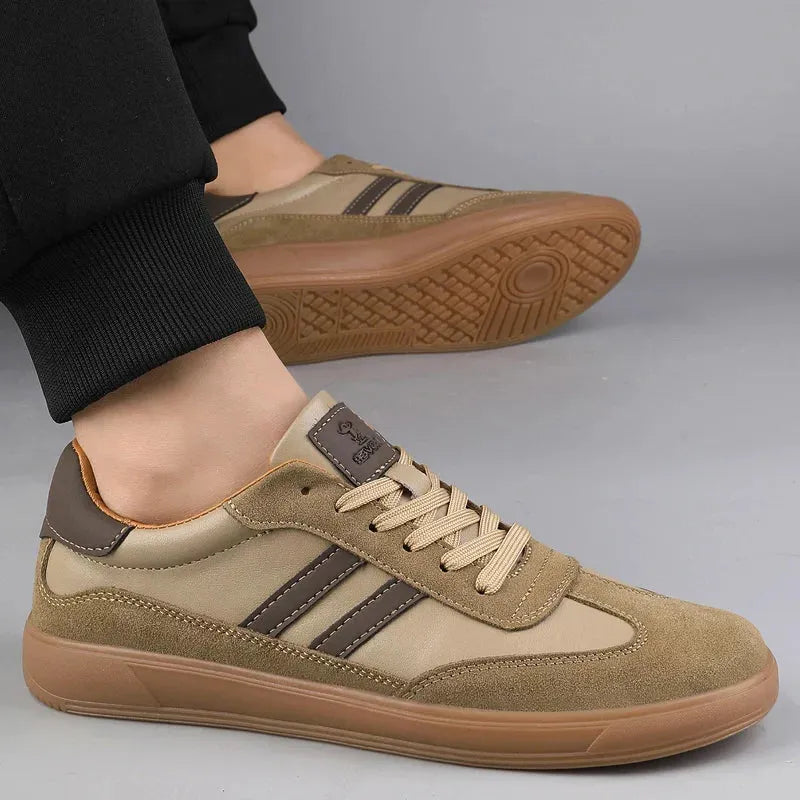 Suede Henley Trainers for Casual Wear - Comfortable Lace-Up Sneakers