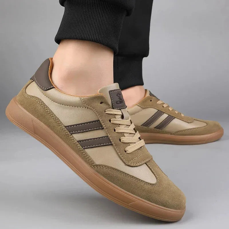 Suede Henley Trainers for Casual Wear - Comfortable Lace-Up Sneakers