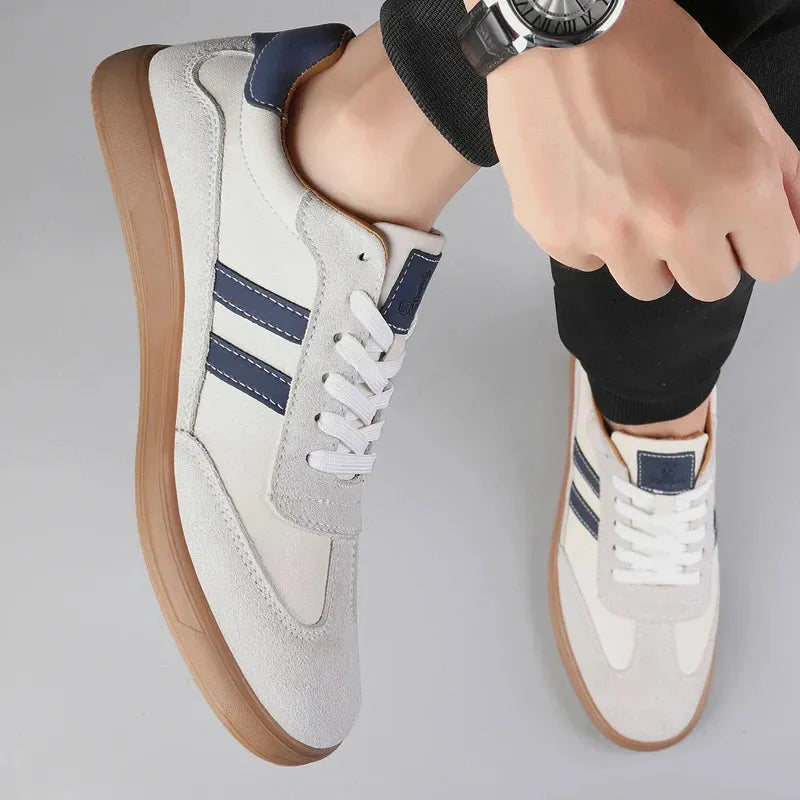 Suede Henley Trainers for Casual Wear - Comfortable Lace-Up Sneakers
