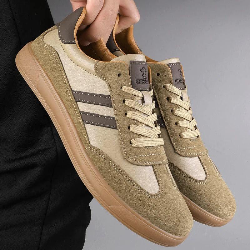 Suede Henley Trainers for Casual Wear - Comfortable Lace-Up Sneakers