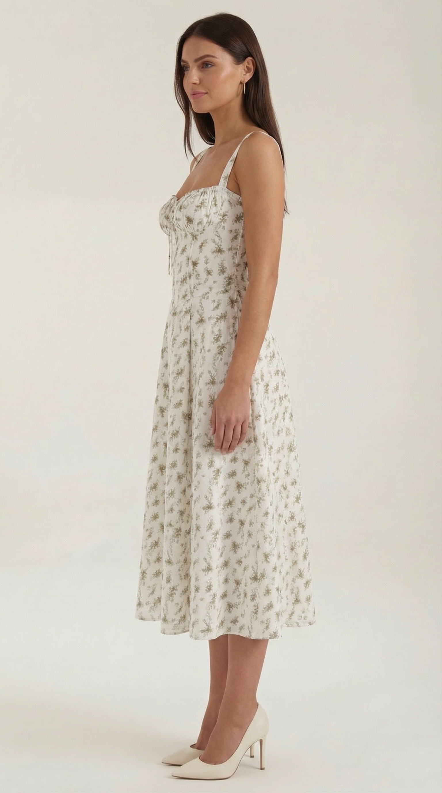 Summer Midi Dress for Women - Lightweight Cotton, Casual Style, Perfect for Outdoor Events and Everyday Wear