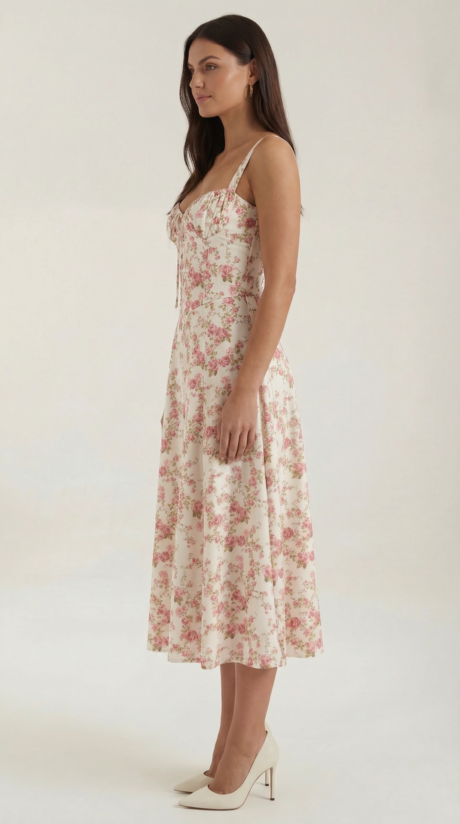 Summer Midi Dress for Women - Lightweight Cotton, Casual Style, Perfect for Outdoor Events and Everyday Wear