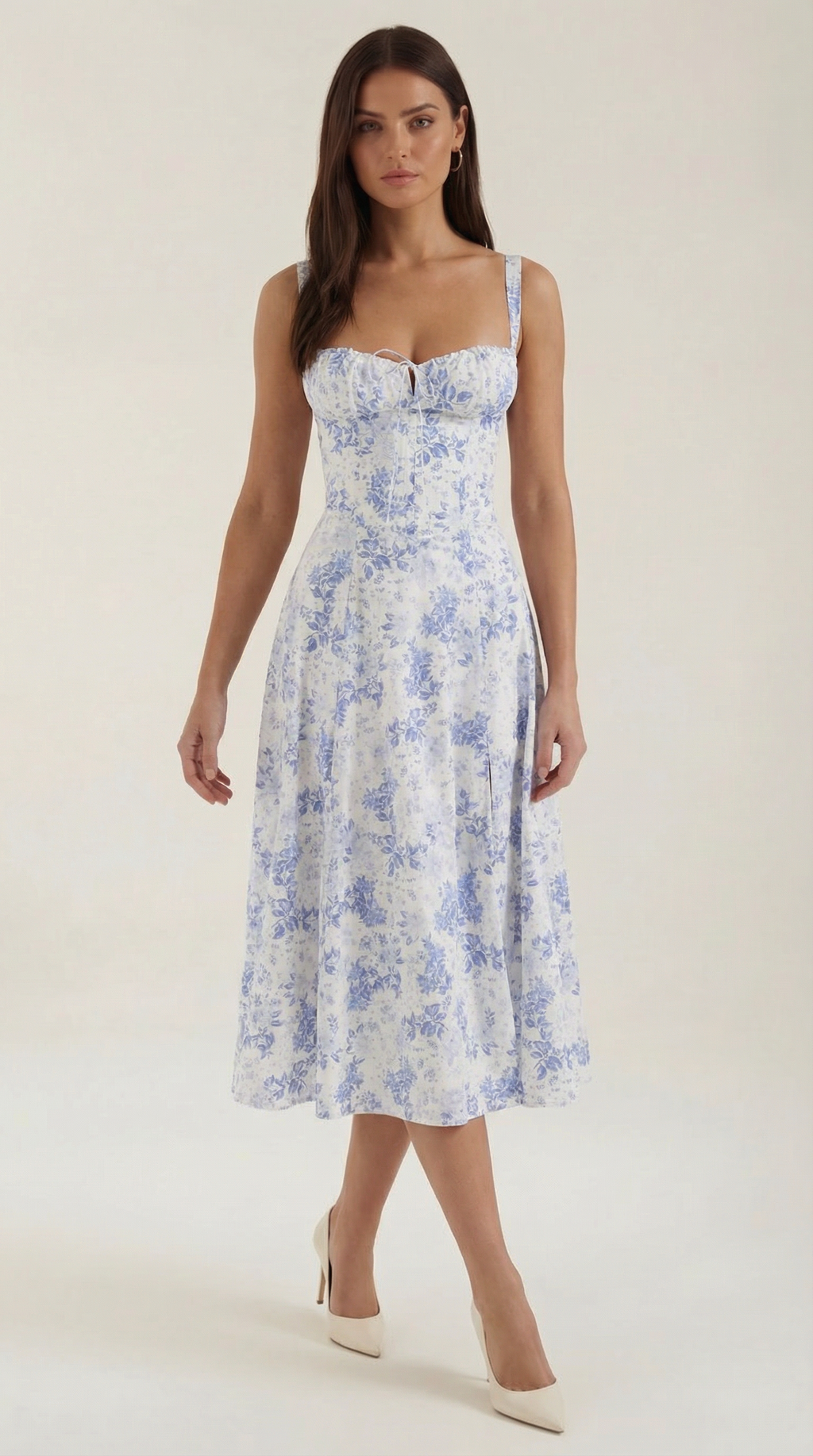 Summer Midi Dress for Women - Lightweight Cotton, Casual Style, Perfect for Outdoor Events and Everyday Wear