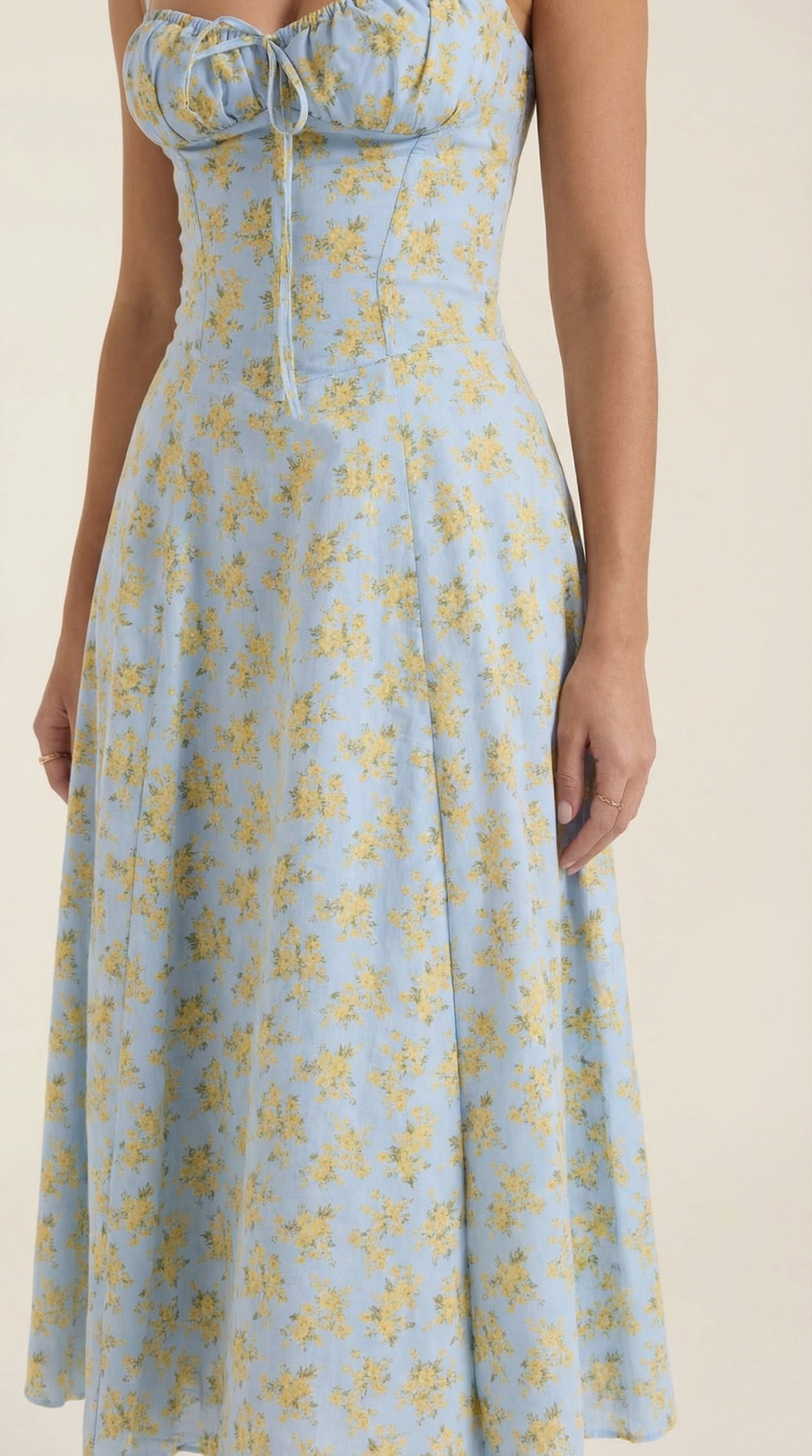 Summer Midi Dress for Women - Lightweight Cotton Fabric - Casual Everyday Wear - Available in Multiple Colors