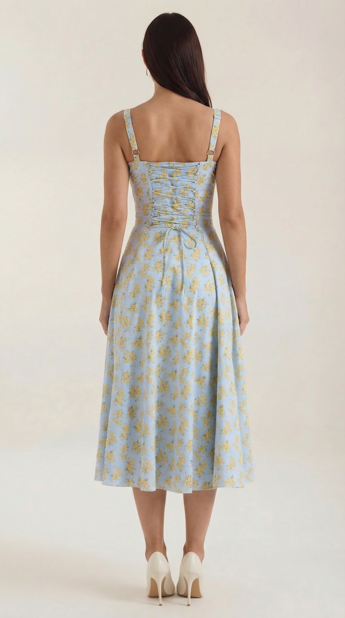 Summer Midi Dress for Women - Lightweight Cotton Fabric - Casual Everyday Wear - Available in Multiple Colors
