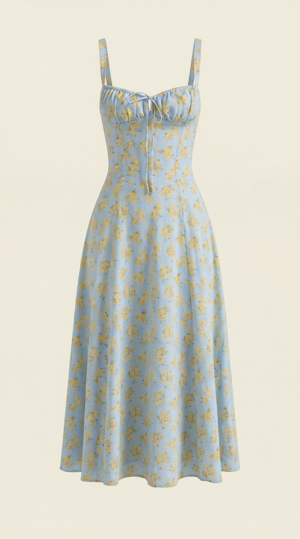 Summer Midi Dress for Women - Lightweight Cotton Fabric - Casual Everyday Wear - Available in Multiple Colors