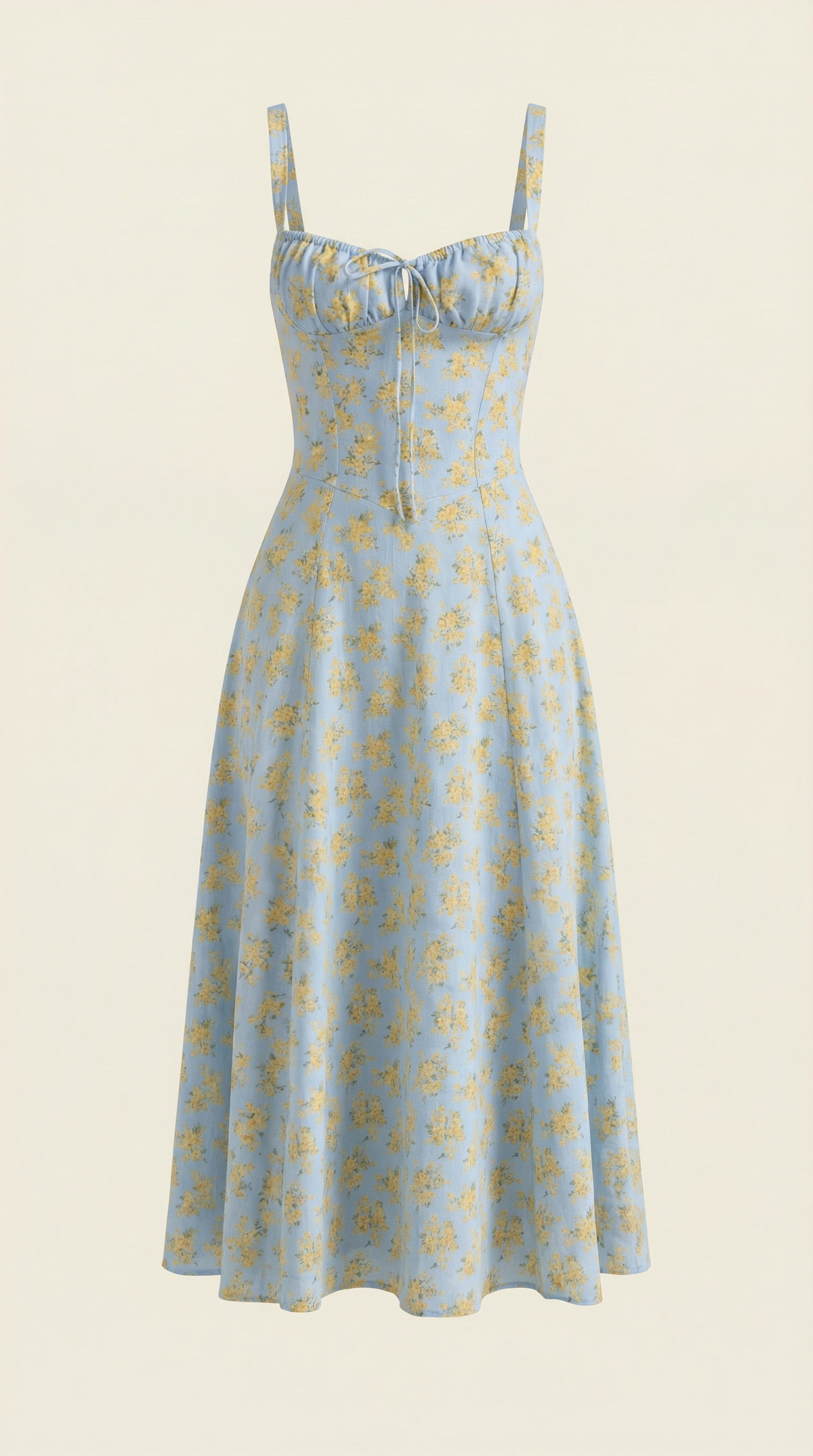 Summer Midi Dress for Women - Lightweight Cotton Fabric - Casual Everyday Wear - Available in Multiple Colors