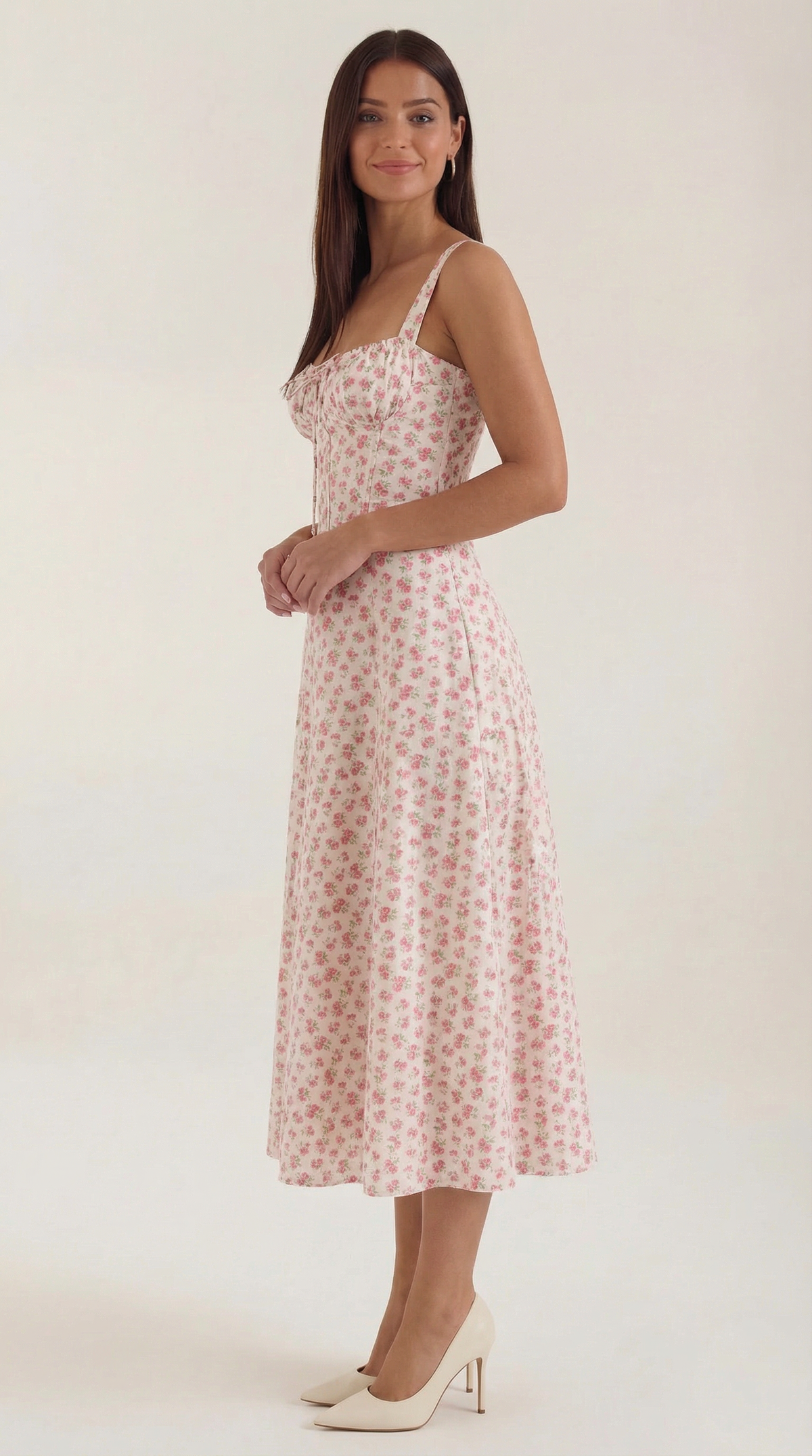 Summer Midi Dress for Women - Lightweight Cotton Fabric - Casual Everyday Wear - Available in Multiple Colors