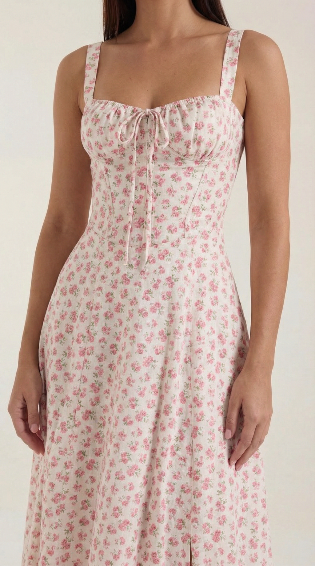 Summer Midi Dress for Women - Lightweight Cotton Fabric - Casual Everyday Wear - Available in Multiple Colors