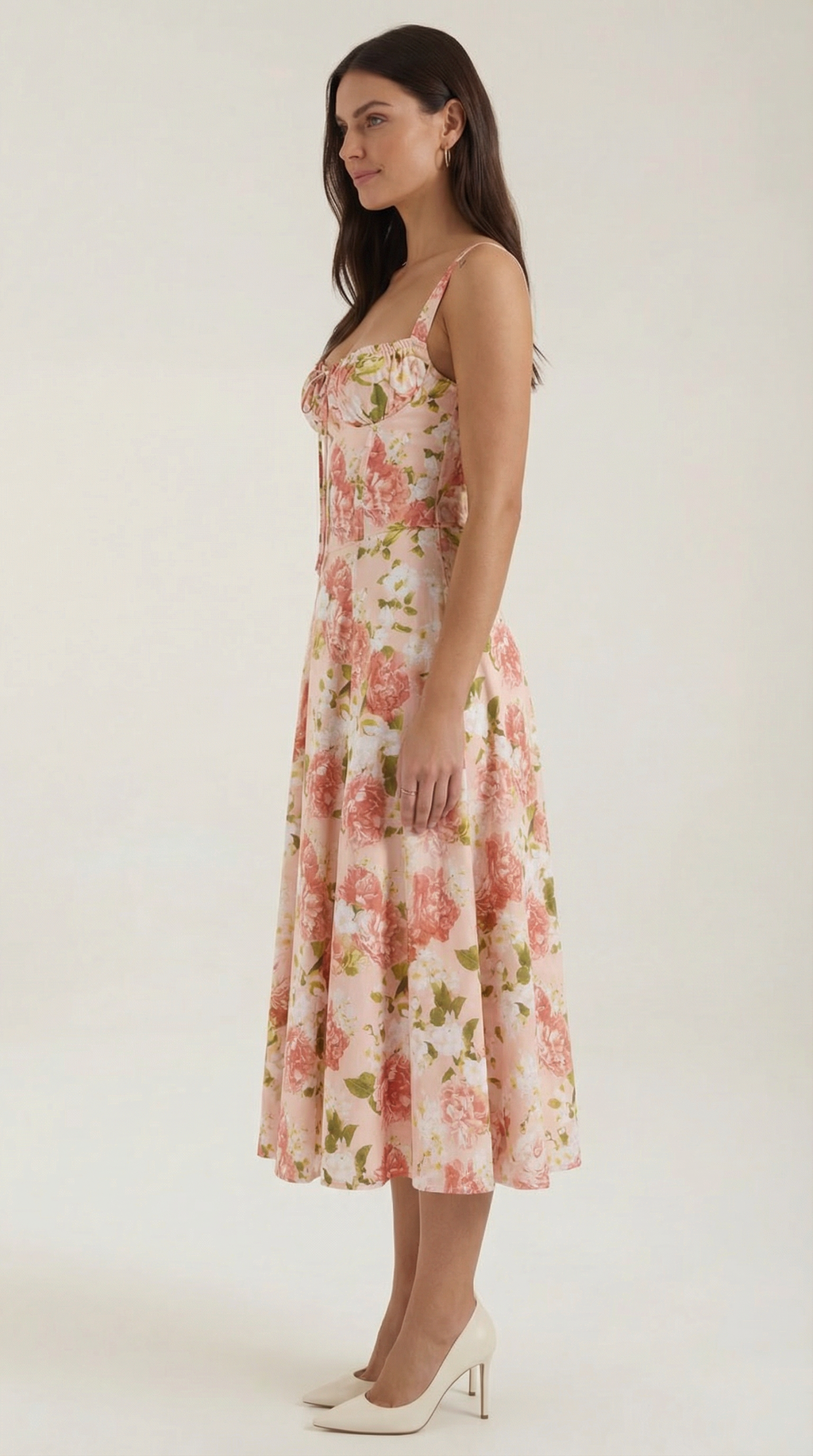 Summer Midi Dress for Women - Lightweight Cotton Fabric - Casual Everyday Wear - Available in Multiple Colors