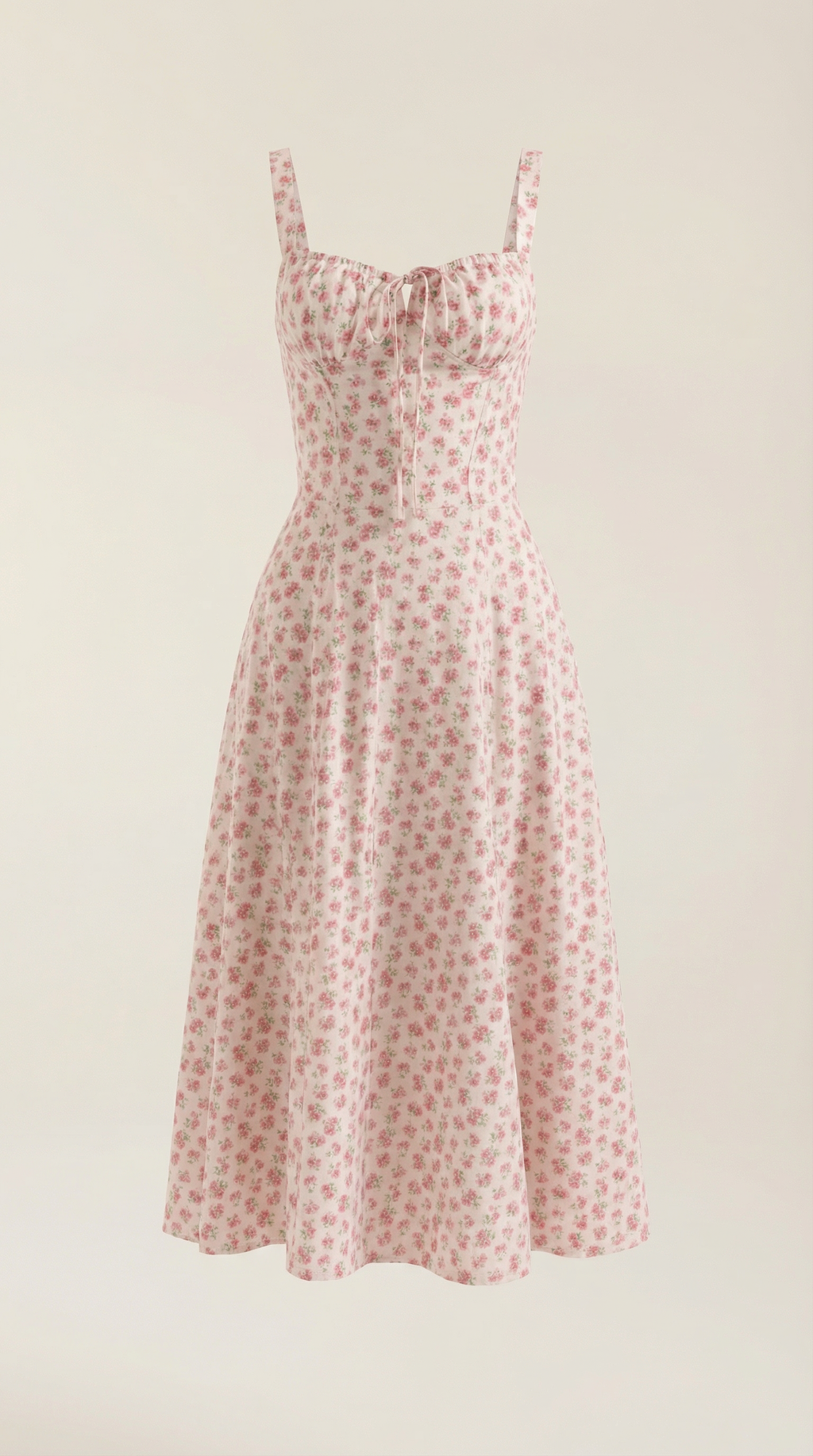 Summer Midi Dress for Women - Lightweight Cotton Fabric - Casual Everyday Wear - Available in Multiple Colors
