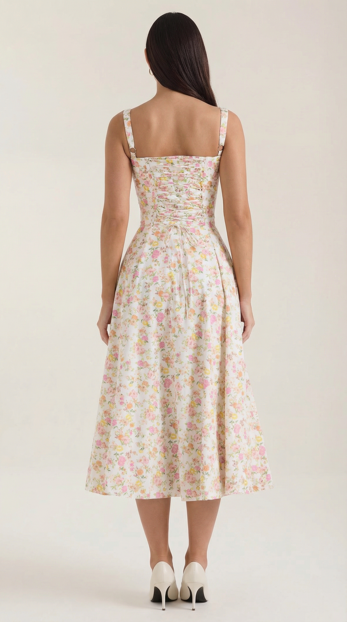 Summer Midi Dress for Women - Lightweight Cotton Fabric - Casual Everyday Wear - Available in Multiple Colors