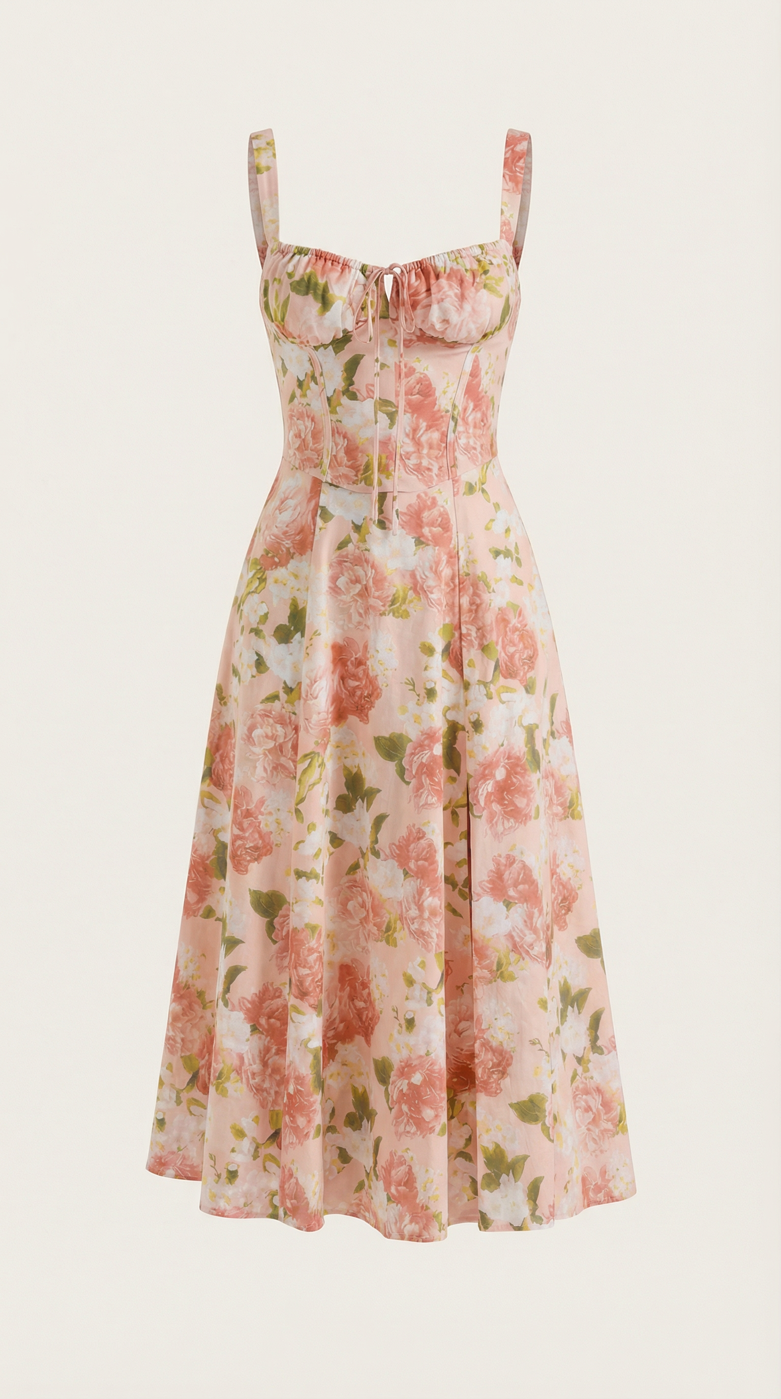 Summer Midi Dress for Women - Lightweight Cotton Fabric - Casual Everyday Wear - Available in Multiple Colors