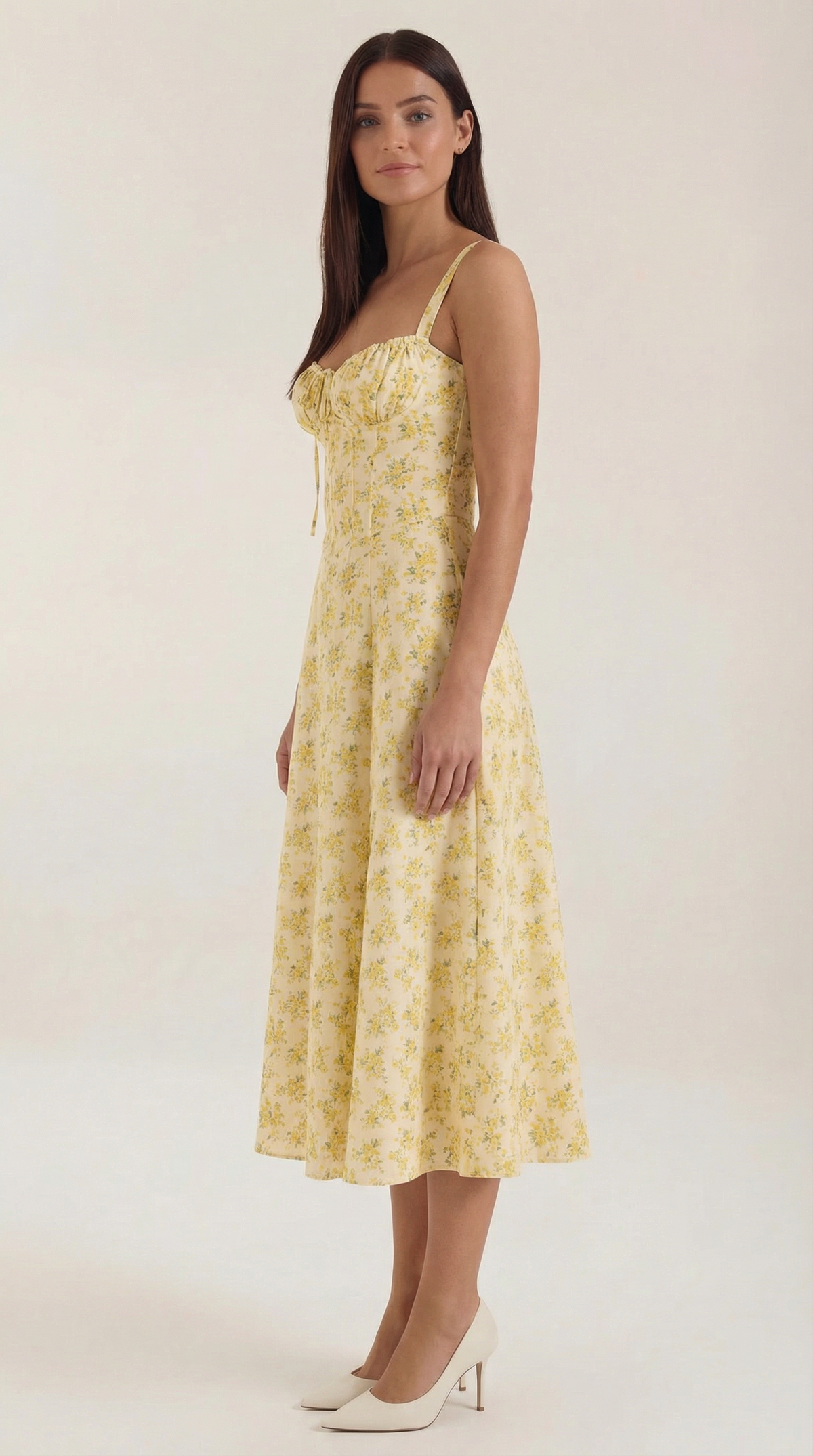 Summer Midi Dress for Women - Lightweight Cotton Fabric - Casual Everyday Wear - Available in Multiple Colors