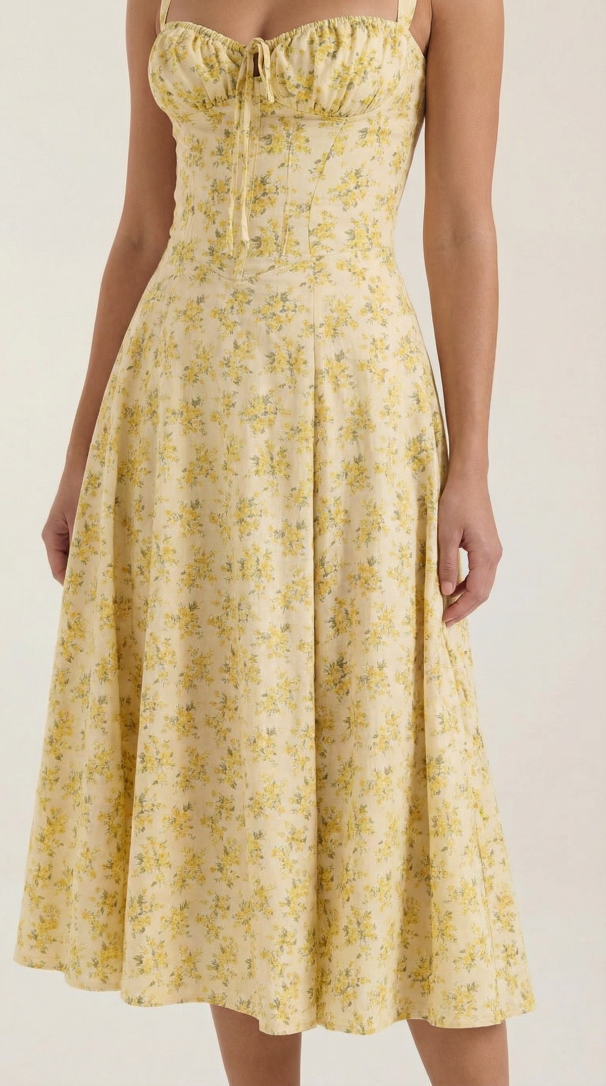 Summer Midi Dress for Women - Lightweight Cotton Fabric - Casual Everyday Wear - Available in Multiple Colors