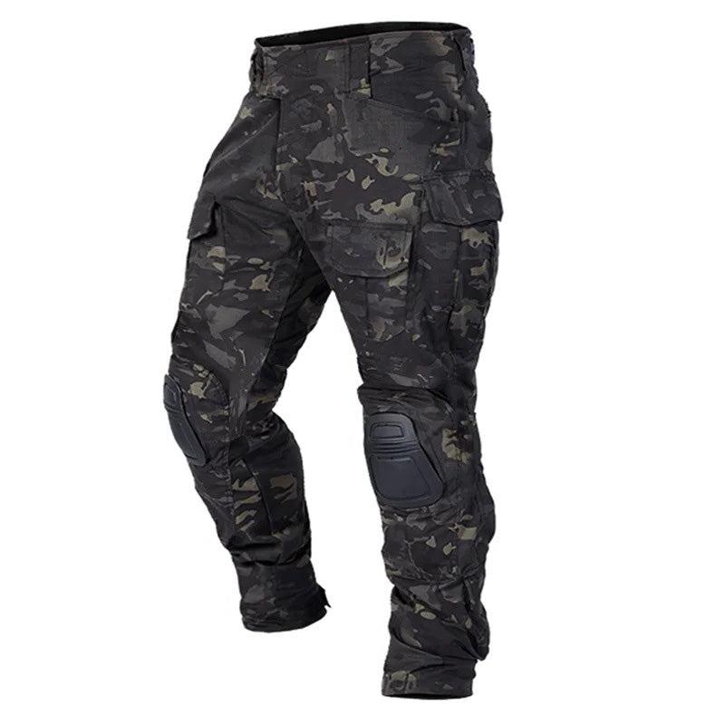 Tactical Cargo Trousers for Outdoor Activities - Durable Fabric, Multi-Pocket Design