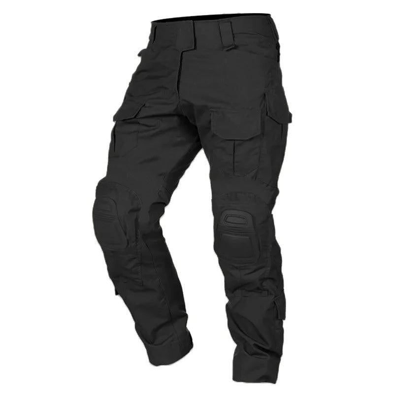 Tactical Cargo Trousers for Outdoor Activities - Durable Fabric, Multi-Pocket Design