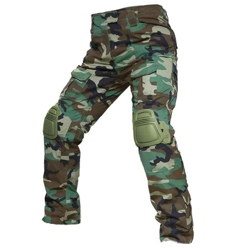 Tactical Cargo Trousers for Outdoor Activities - Durable Fabric, Multi-Pocket Design