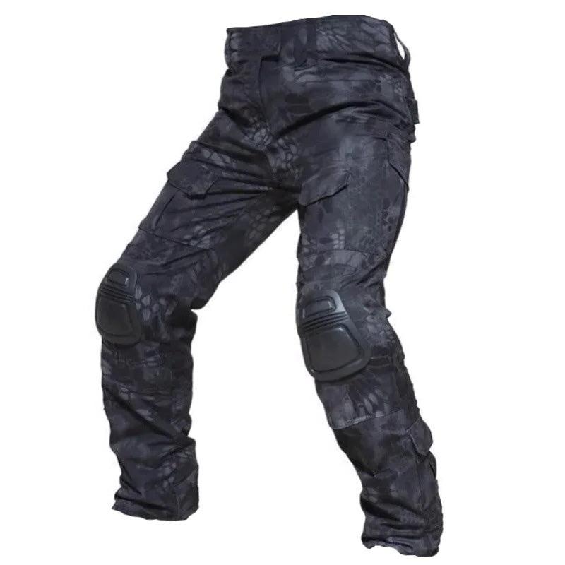 Tactical Cargo Trousers for Outdoor Activities - Durable Fabric, Multi-Pocket Design