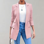 Women's Tailored Blazer - Lightweight Fabric - Elegant Fit - Office & Casual Wear