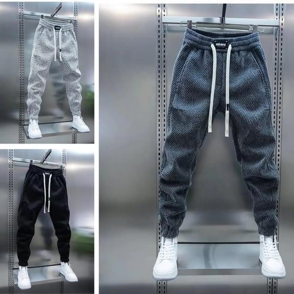 Tapered Jogger Pants for Men - Comfortable Cotton Blend - Casual Wear