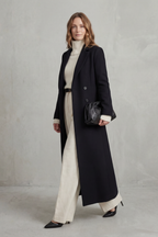 Women's Long Wool Coat – Custom-Fit, Stylish for Office, Casual Wear