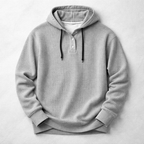 Waffle Knit Hoodie for Men - Cozy Casual Wear in Soft Cotton Blend