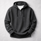 Waffle Knit Hoodie for Men - Cozy Casual Wear in Soft Cotton Blend