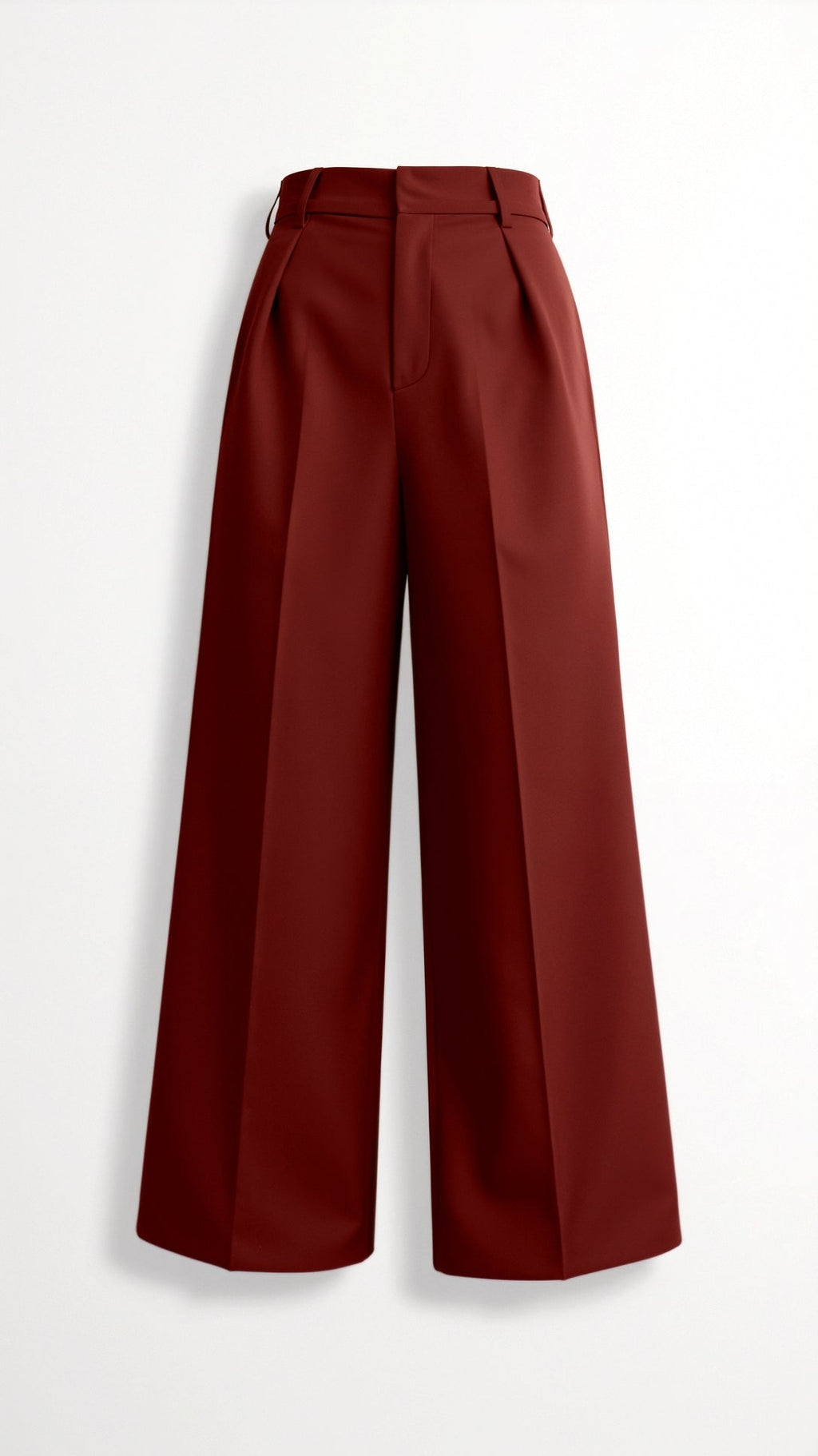 Wide-Leg High Waist Trousers for Women - Pleated Design with Side Pockets - Casual and Stylish Everyday Wear