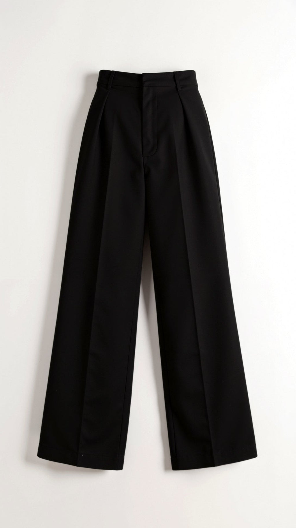 Wide-Leg High Waist Trousers for Women - Pleated Design with Side Pockets - Casual and Stylish Everyday Wear