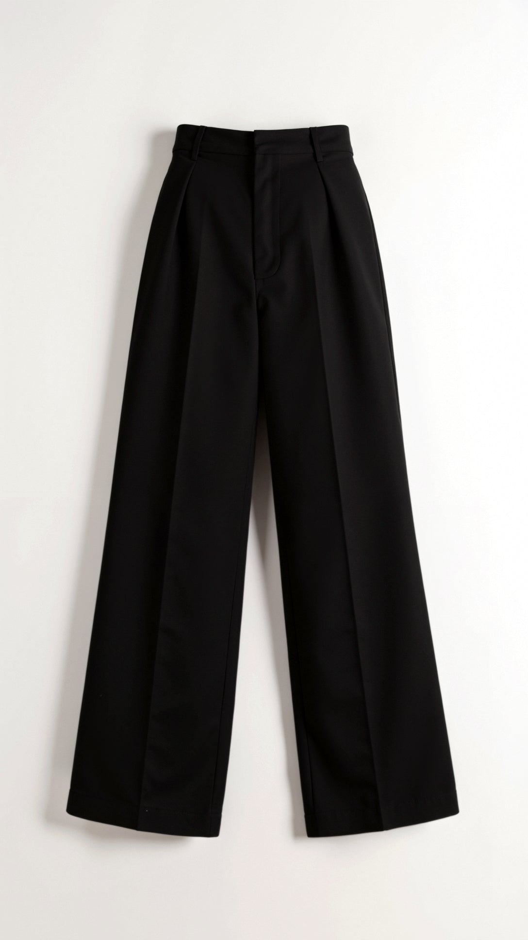 Wide-Leg High Waist Trousers for Women - Pleated Design with Side Pockets - Casual and Stylish Everyday Wear