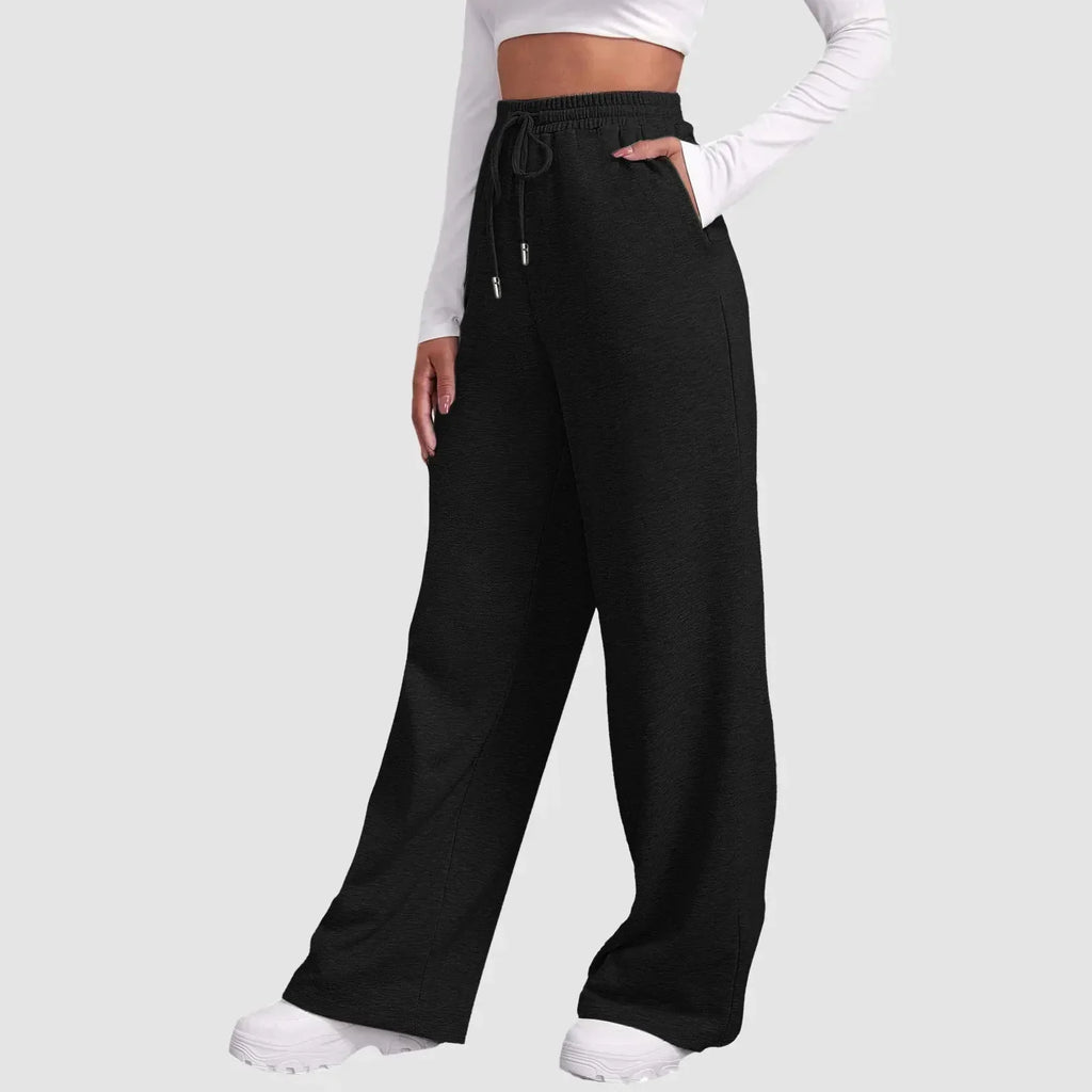 Wide Leg Joggers for Women | Soft Cotton Blend | Casual Everyday Wear
