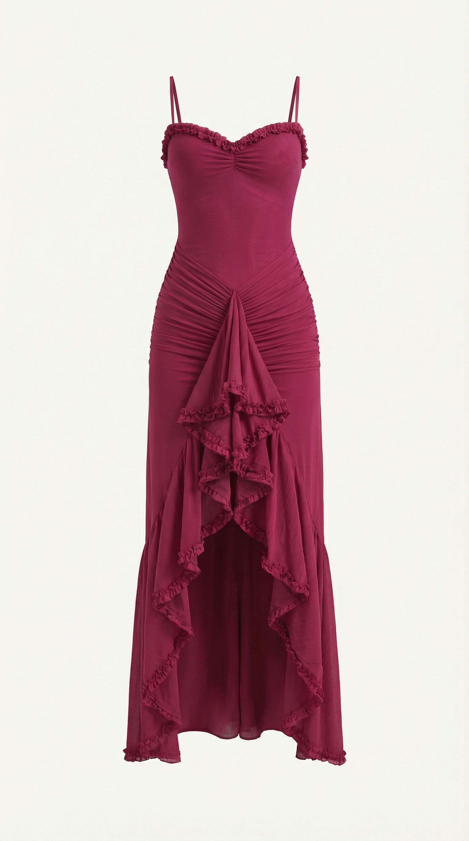Wisteria Floral Maxi Dress in Lightweight Fabric for Casual or Formal Wear - Perfect for Summer Events and Gatherings