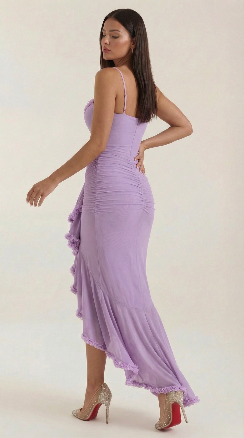 Wisteria Floral Maxi Dress in Lightweight Fabric for Casual or Formal Wear - Perfect for Summer Events and Gatherings