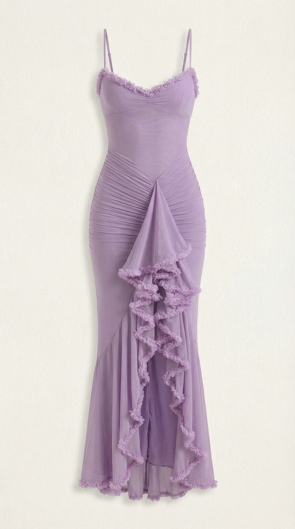 Wisteria Floral Maxi Dress in Lightweight Fabric for Casual or Formal Wear - Perfect for Summer Events and Gatherings