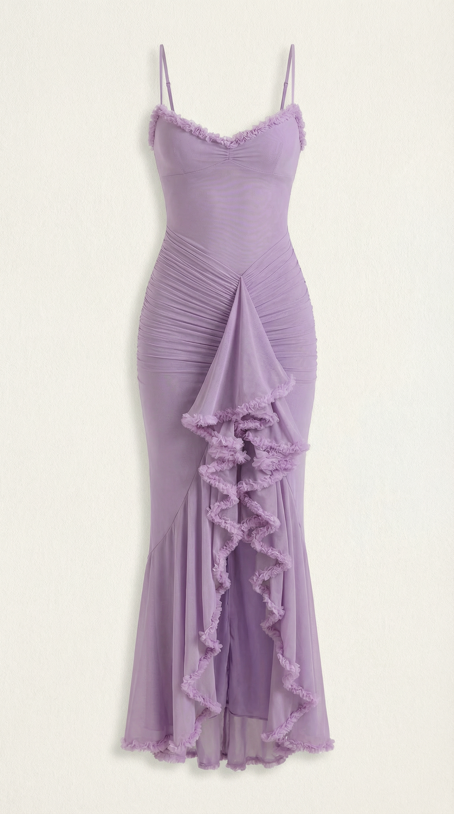 Wisteria Floral Maxi Dress in Lightweight Fabric for Casual or Formal Wear - Perfect for Summer Events and Gatherings