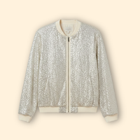 Women's Sequined Bomber Jacket – Night Out
