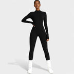 Women's Jumpsuit - Stretchy Activewear One-Piece for Fitness and Leisure