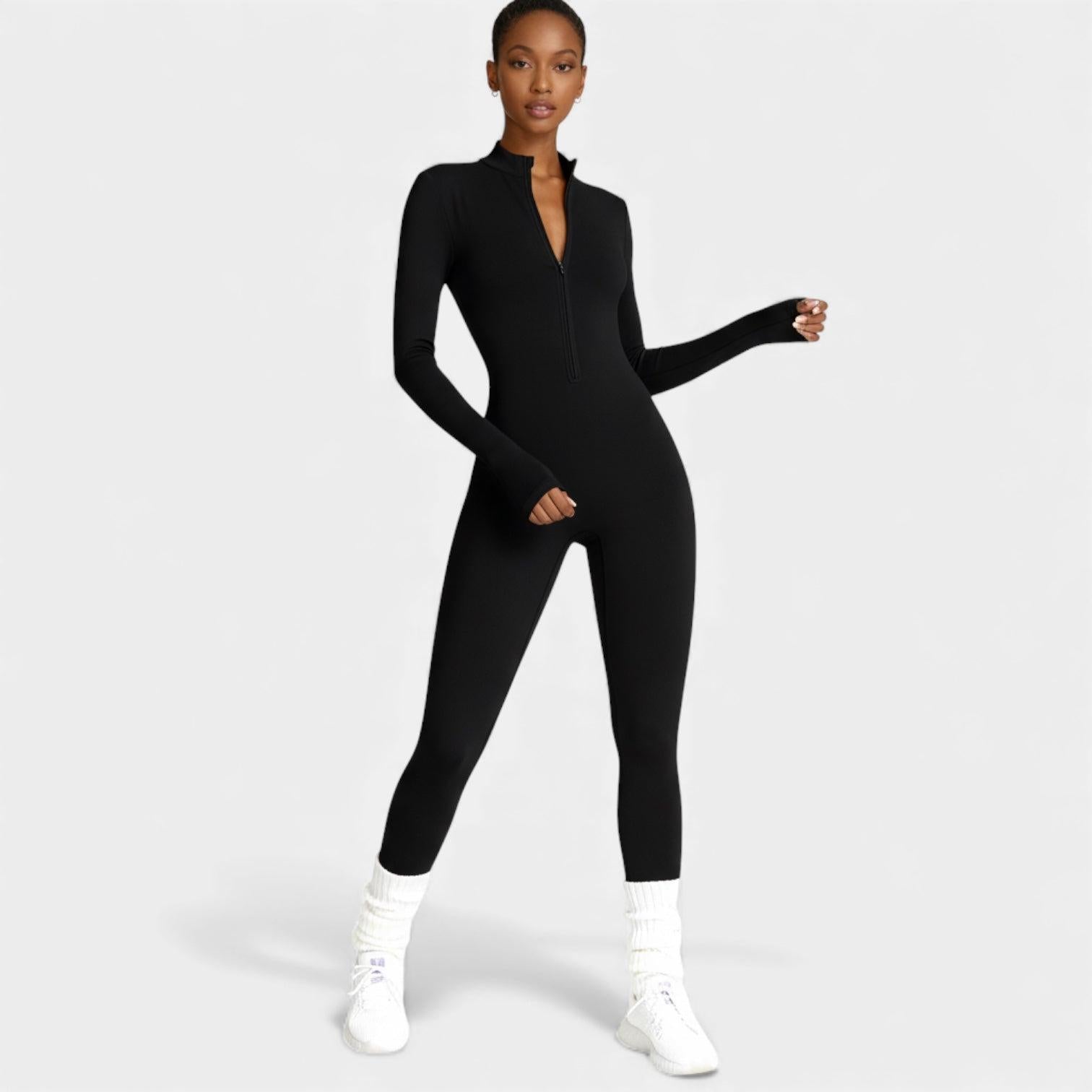 Women's Jumpsuit - Stretchy Activewear One-Piece for Fitness and Leisure
