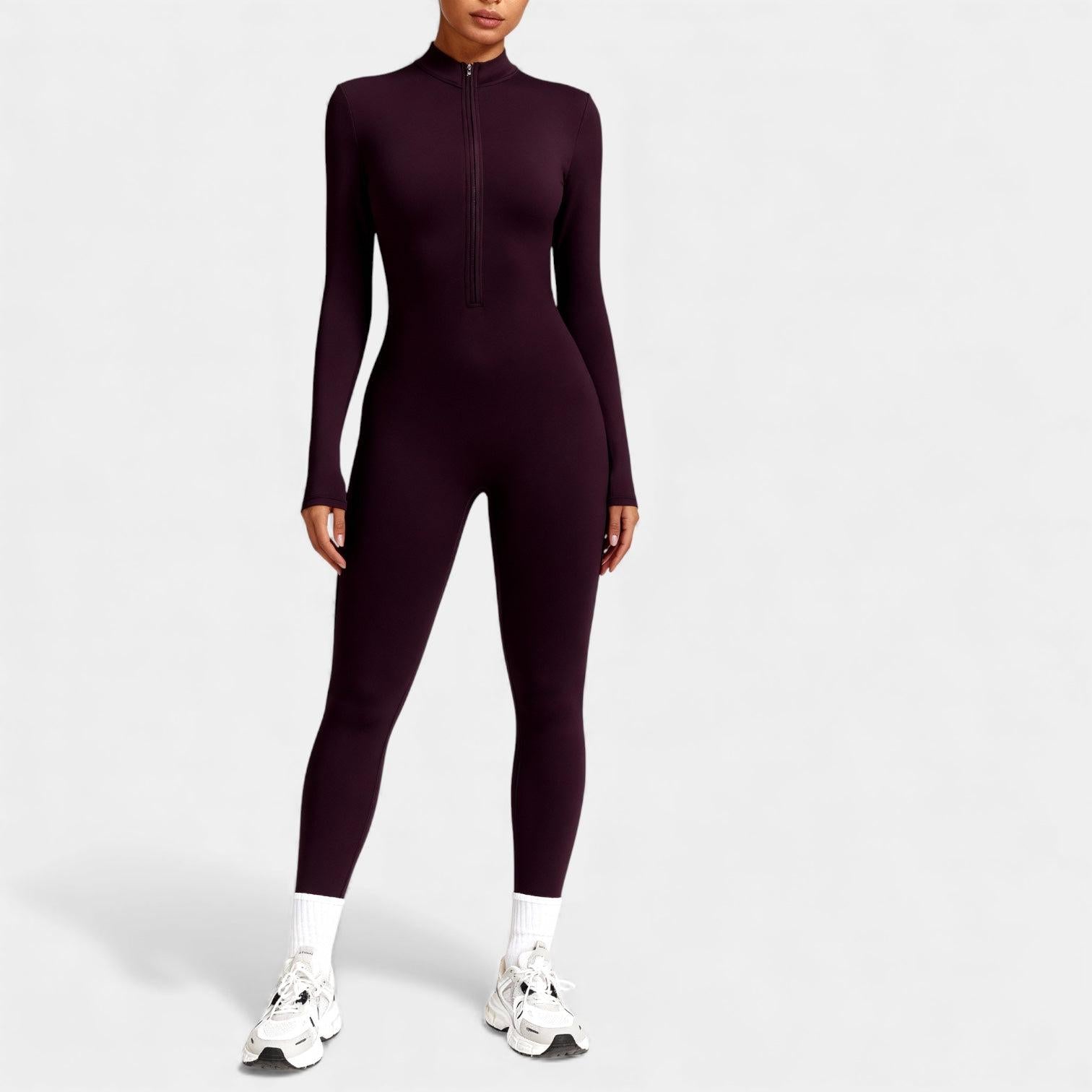 Women's Jumpsuit - Stretchy Activewear One-Piece for Fitness and Leisure