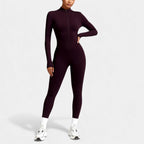 Women's Jumpsuit - Stretchy Activewear One-Piece for Fitness and Leisure
