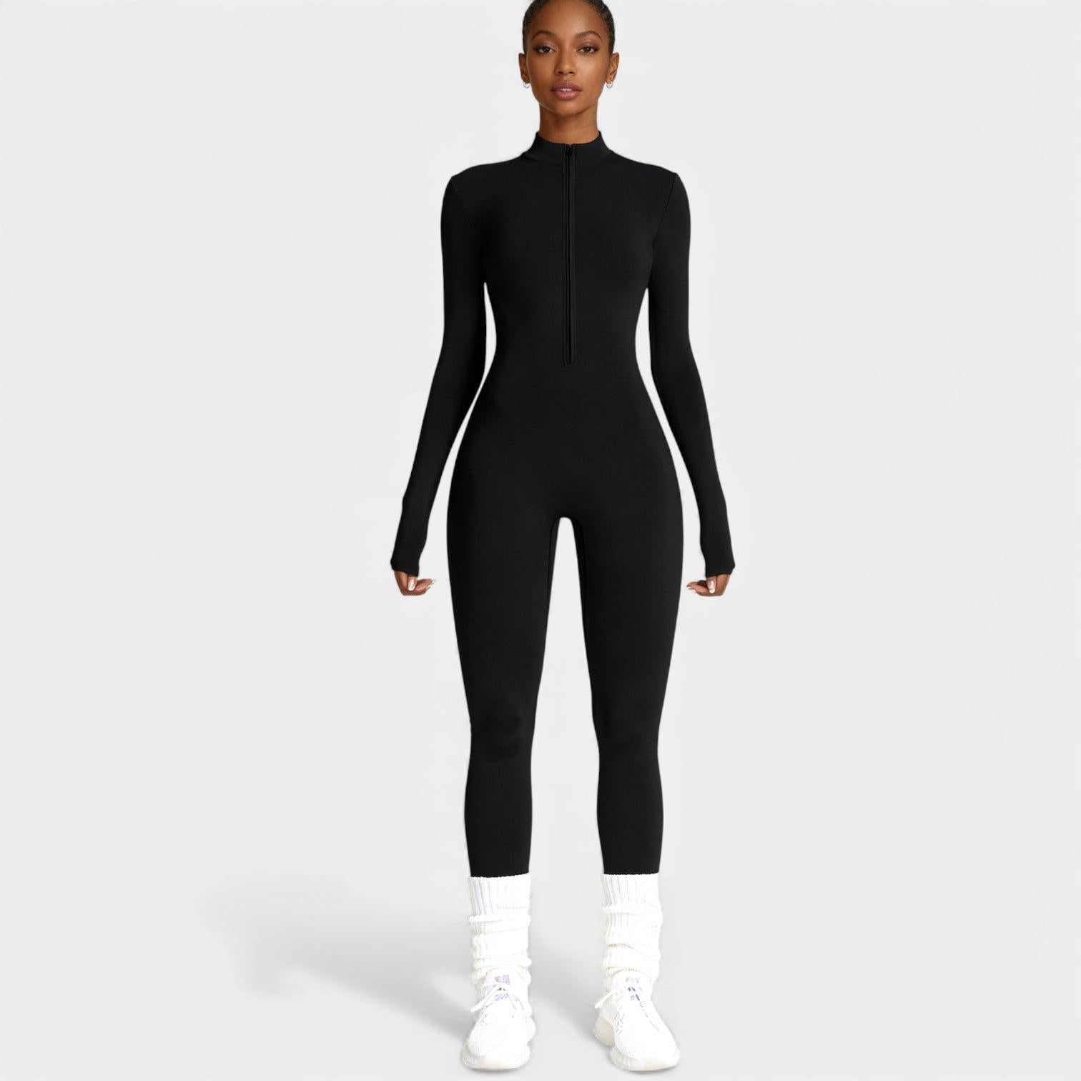 Women's Jumpsuit - Stretchy Activewear One-Piece for Fitness and Leisure