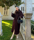 Women's Bordeaux Wrap Coat – Stylish, Warm, Perfect for Casual or Office Wear