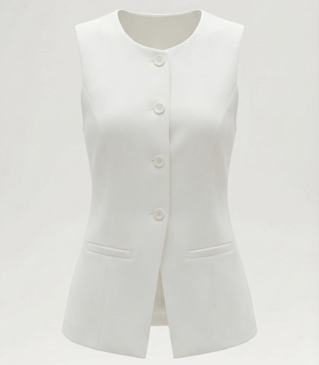 Women's Button-Detail Tank Top - Lightweight Cotton Casual Sleeveless Top for Everyday Wear