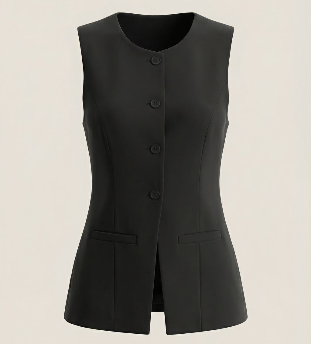 Women's Button-Detail Tank Top - Lightweight Cotton Casual Sleeveless Top for Everyday Wear